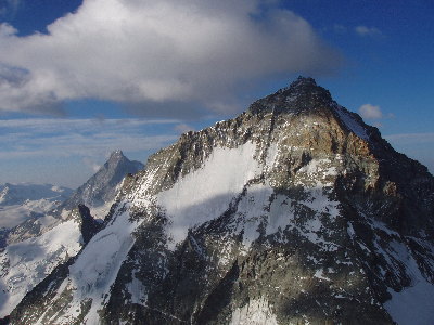 Dent Blanche, 4357m in the Zermatt Region of the Swiss Alps