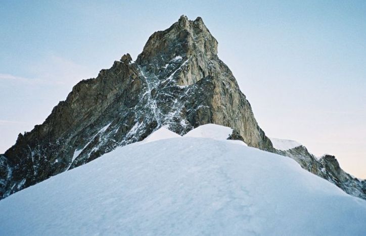 Zinalrothorn, 4221m in the Zermatt Region of the Swiss Alps