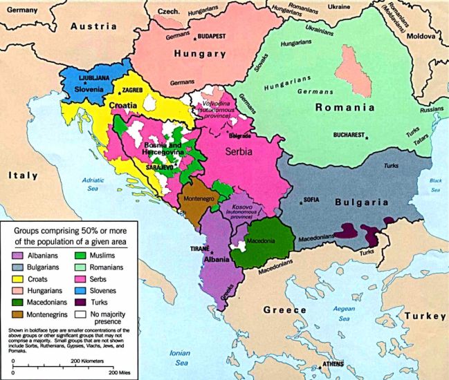 Ethnic Map of the Balkans