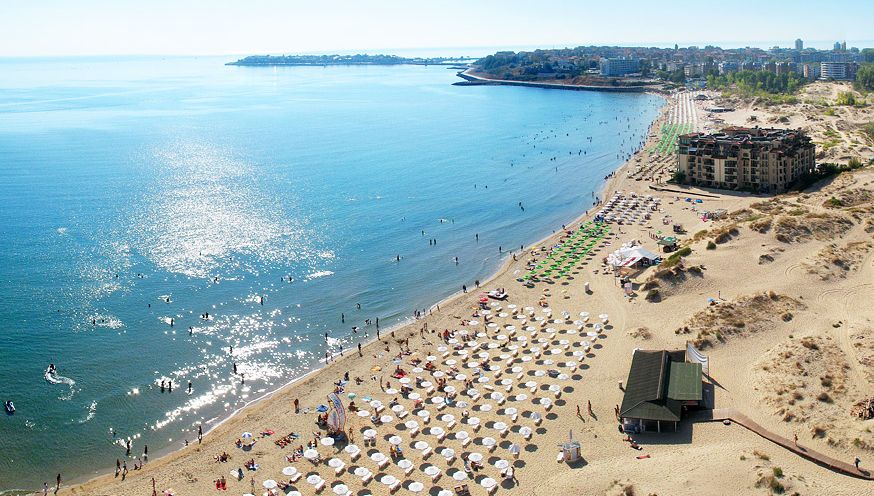 Sunny Beach on the Black Sea Coast of Bulgaria