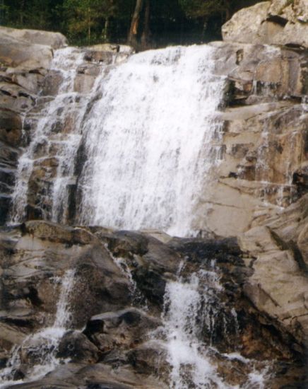 Popinolashki Waterfall in Pirin Mountains in Bulgaria