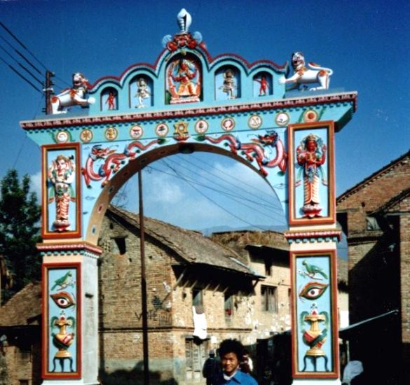 Entrance Archway at Sankhu