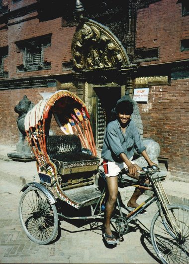 Rickshaw Driver in Patan