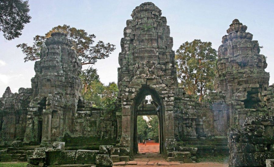 Gateway to Preah Khan Temple in northern Cambodia