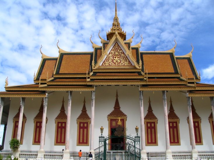 Silver Pagoda at the Royal Palace in Phnom Penh, capital city of Cambodia ( Kampuchea )