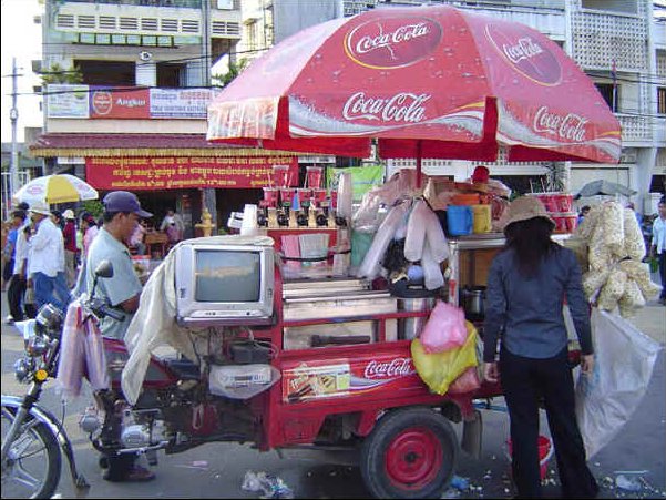 Mobile Food Stall in Phnom Penh