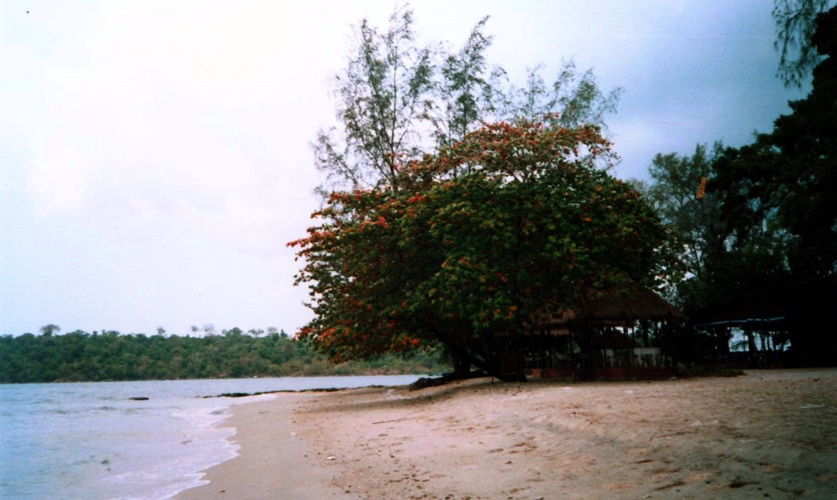 Koh Pos Beach in Sihanoukville in Southern Cambodia