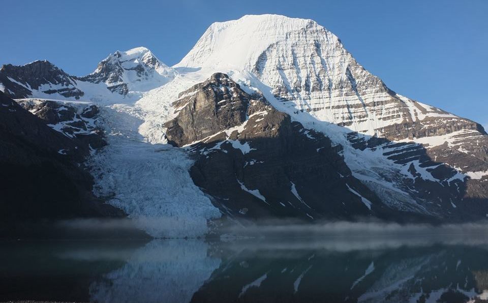 Mount Robson above Berg Lake in the Canadian Rockies