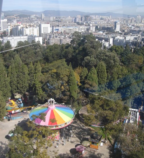 View from Ferris Wheel in Kunming Zoo