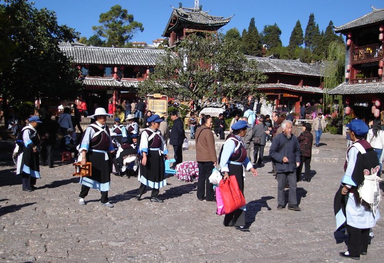 Naxi People in Traditional Dress