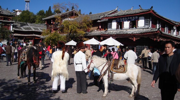 Market Square in Lijiang Old City