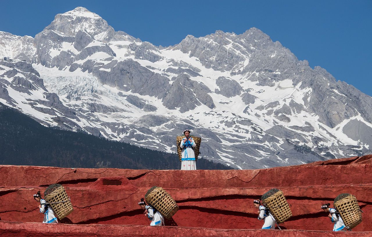 Jade Dragon Snow Mountain from Dongba Cultural Village