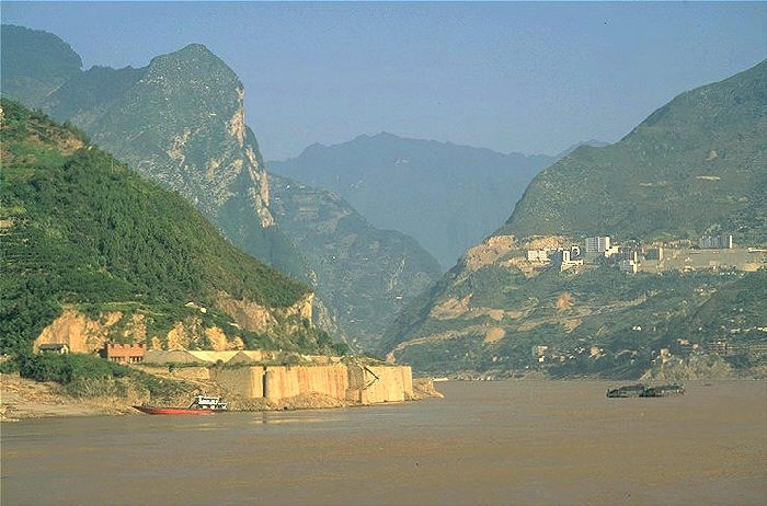 Yangtze River in Three Gorges in China