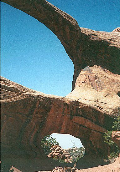Double O Arch in Arches National Park