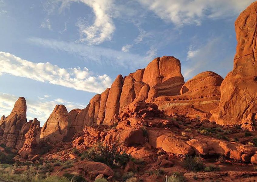 Rock Pinnacles in Arches National Park