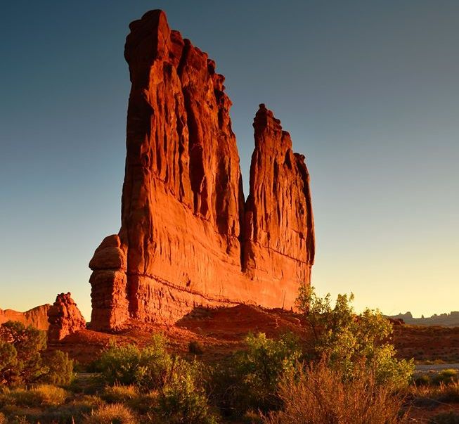 Red Rock Towers in Arches National Park