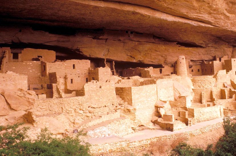 "Cliff Palace " - cliff dwellings of the Anasazi on Mesa Verde