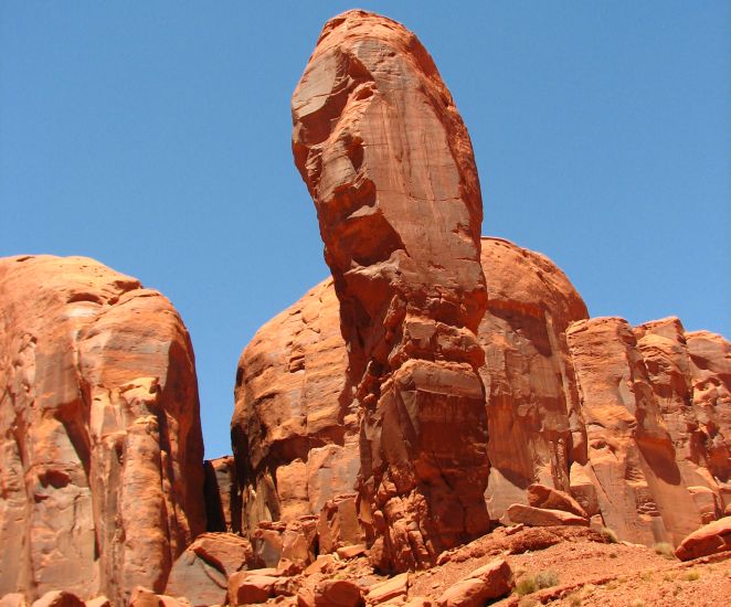 "The Thumb" in Monument Valley