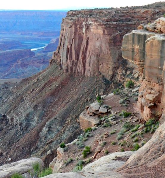 View from the East Rim Trail to Dead Horse Point on " Island in the Sky "