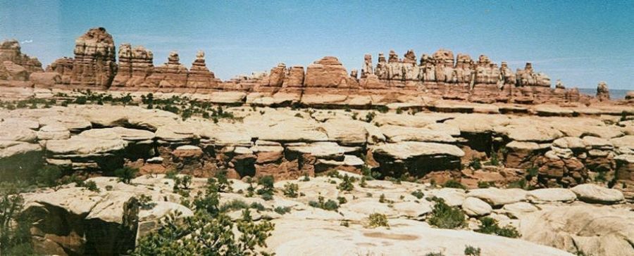 Needles District of Canyonlands National Park - trail from Chesler Park to Elephant Hill