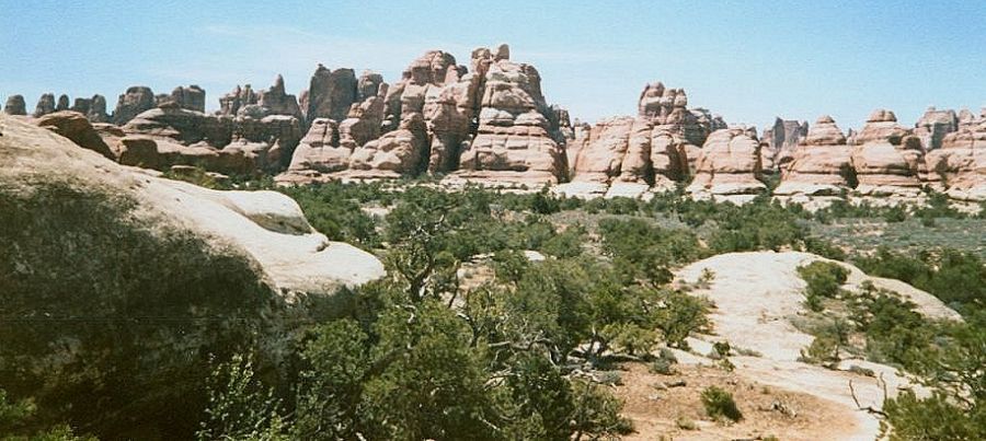 Needles District of Canyonlands National Park - trail from Elephant Hill to Chesler Park