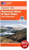 Rannoch Moor & Ben Alder - OS Explorer Map