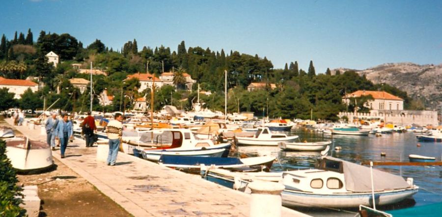 Marina at Dubrovnik on the Dalmatian Coast of Croatia