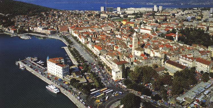 Split on the Dalmatian Coast of Croatia