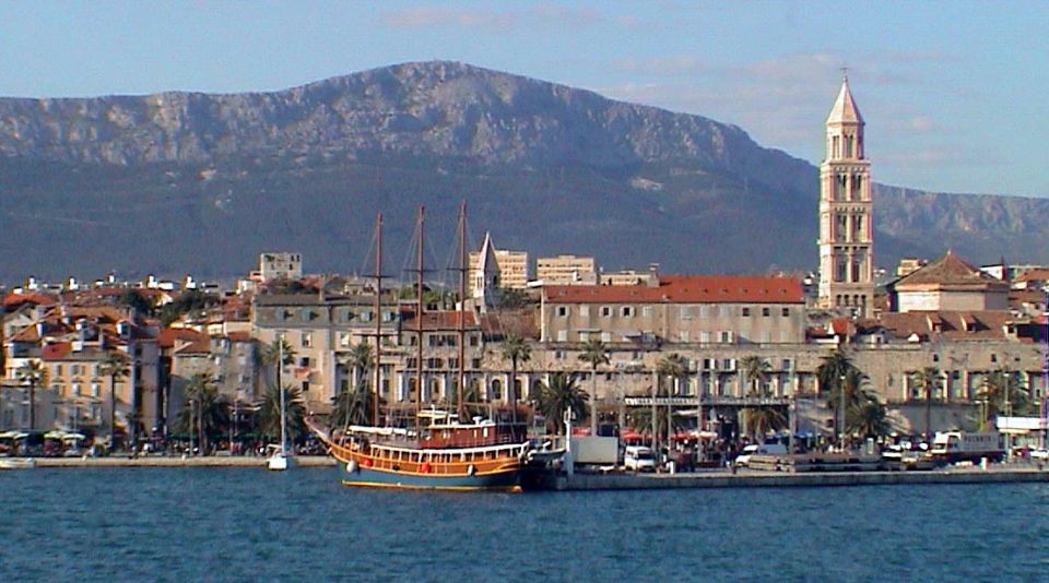 Waterfront at Split on the Dalmatian Coast of Croatia