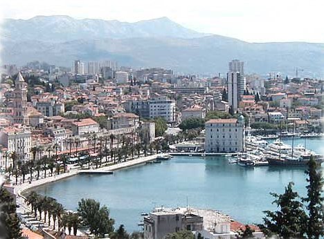 Split on the Dalmatian Coast of Croatia