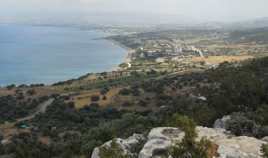 The Bay of Polis from the Adonis Trail in the Akamas Peninsula of western Cyprus