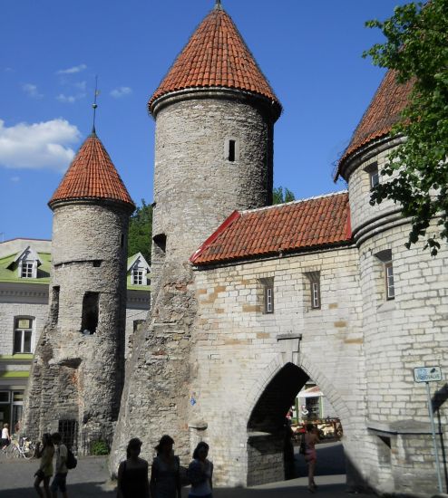 Gates in City Wall of Tallin Old Town