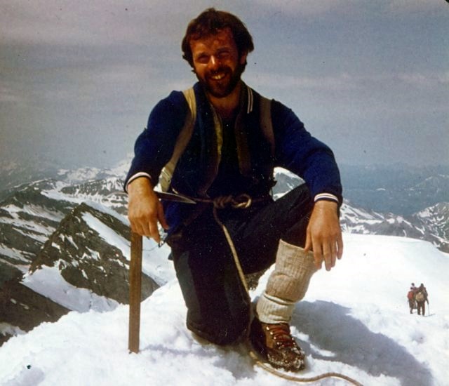 Callum Stewart on the Balmhorn in the Bernese Oberlands