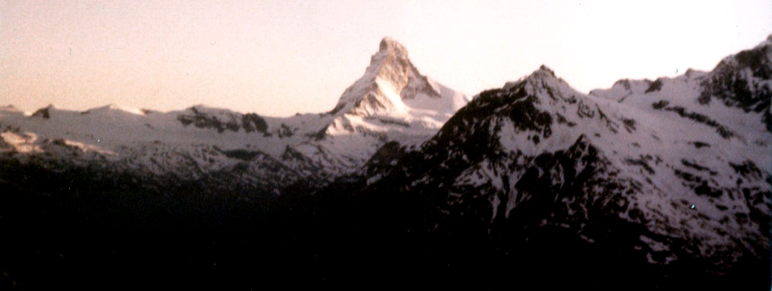 Matterhorn from  the Dom in the Zermatt ( Valais ) Region of the Swiss Alps