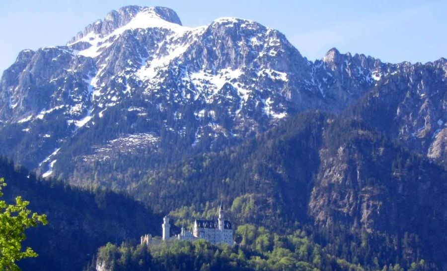Schloss in the Bavarian Alps of Germany
