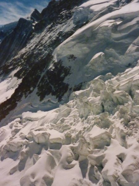 Ice-fall beneath the North Face of The Matterhorn ( Il Cervino )