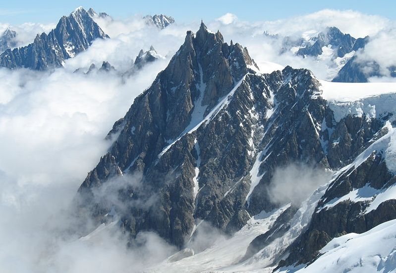 Aiguille du Midi in the French Alps at Chamonix
