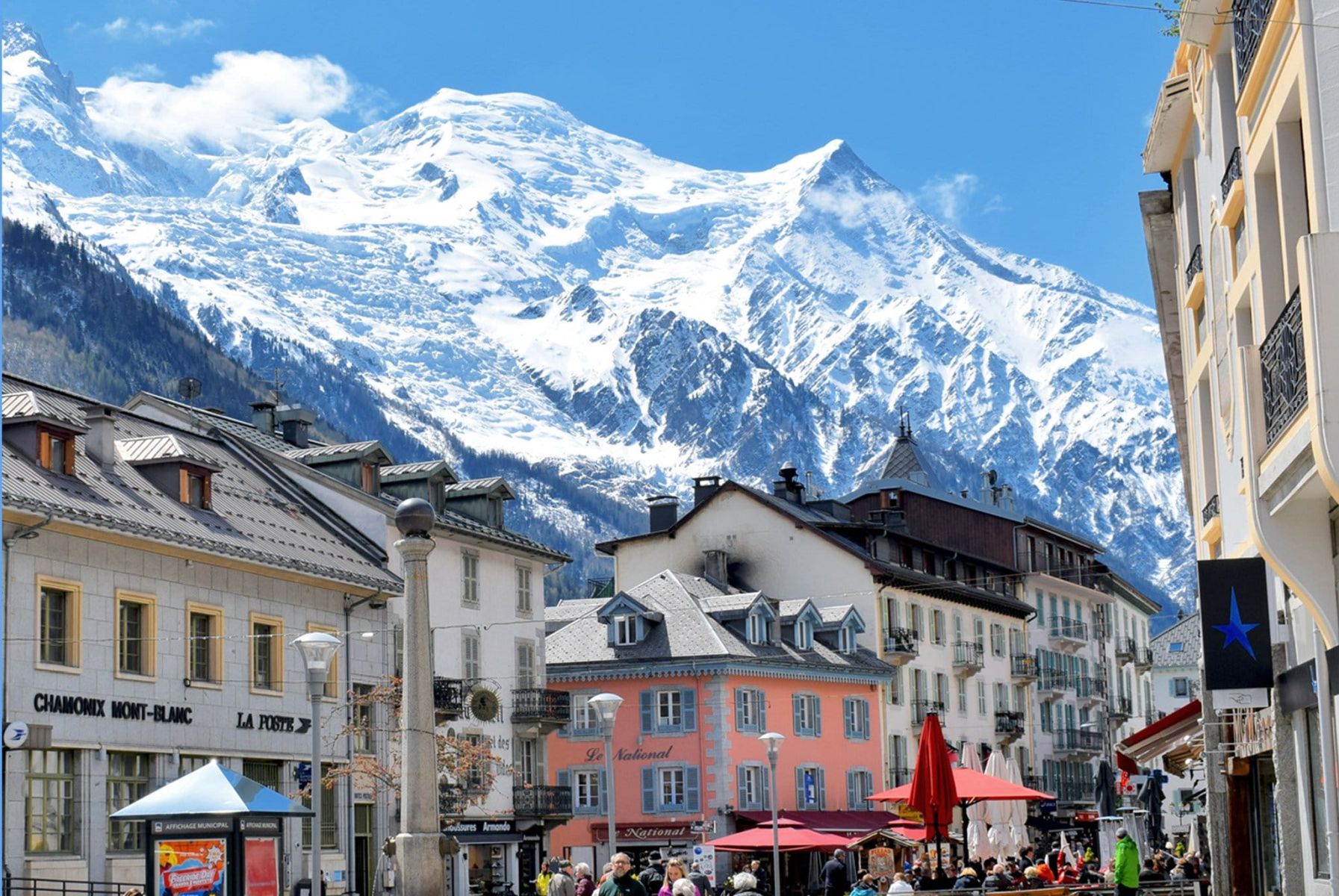 Mont Blanc above Chamonix