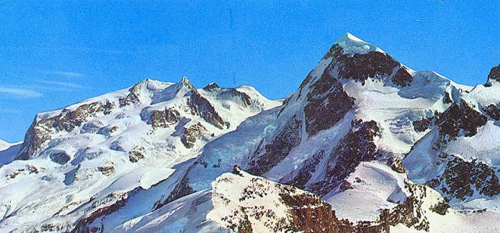 Breithorn and Monte Rosa