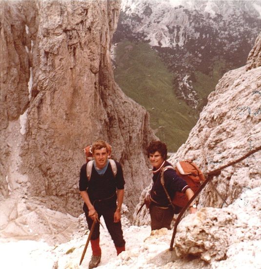 On ascent of Pic Boe in the Italian Dolomites