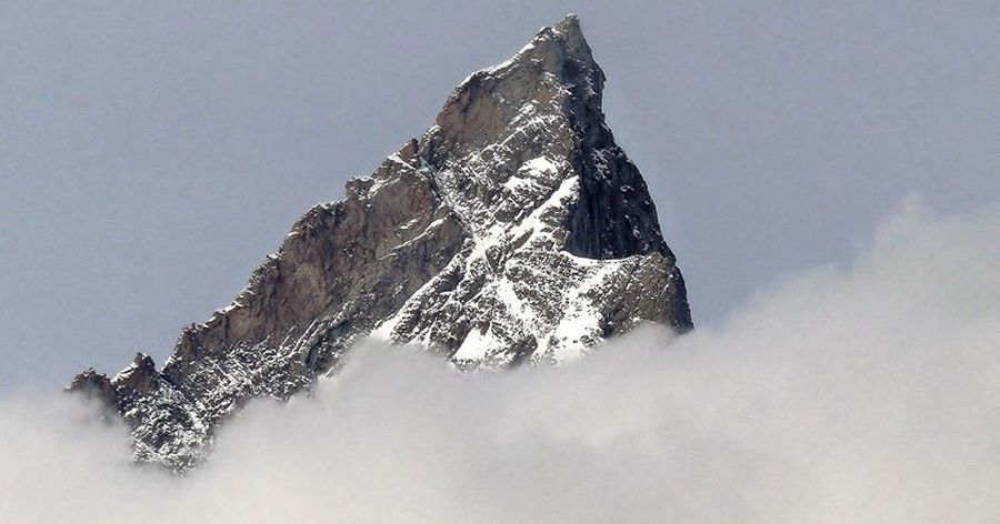 Zinalrothorn, 4221m in the Zermatt Region of the Swiss Alps