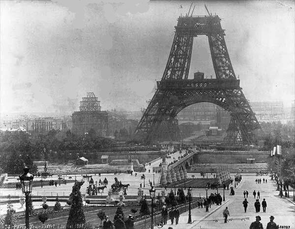 Eiffel Tower under construction in 1888