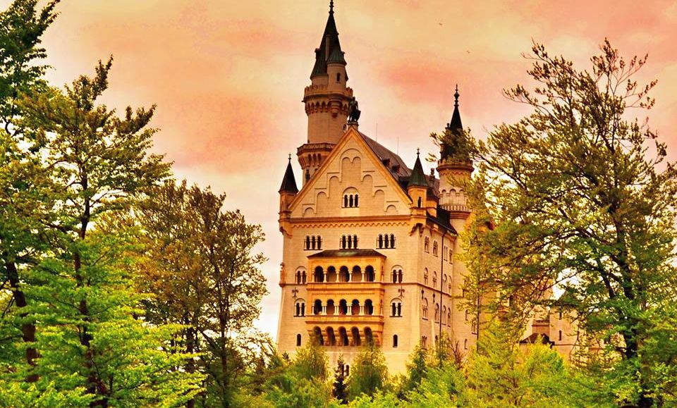 Neuschwanstein Castle in the Bavarian Region of Germany
