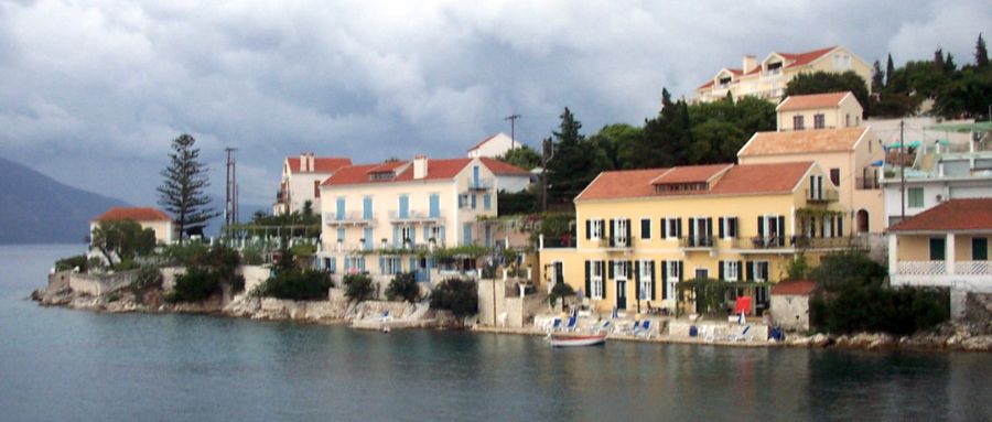 Fiscardo on the Ionian Island of Kefalonia in Greece