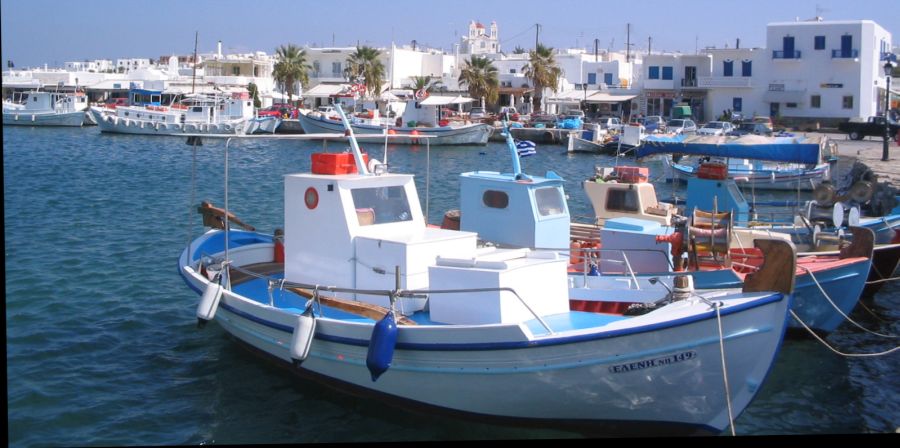 Naoussa on Paros in the Cycladic Islands of Greece