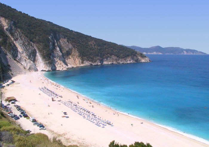 Beach on the Ionian Island of Kefalonia in Greece