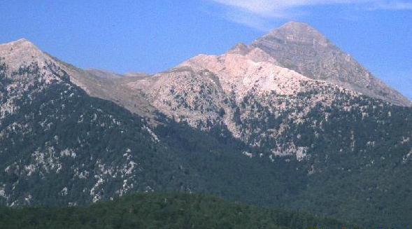 Profitis Illias in the Taygettos Mountains in the Peloponnese