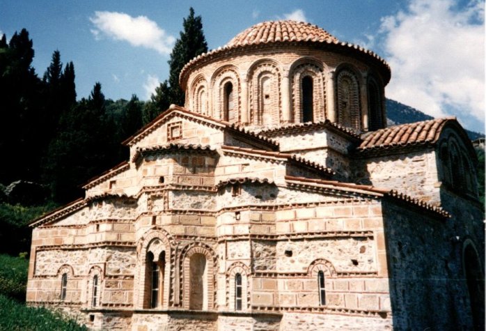 Byzantine Church in the City of Mistra ( also Mystras, Mystra and Mistras ) in the Peloponnese of Greece