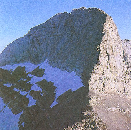 North Edge of Stephanie Peak ( Throne of Zeus ) on Mt. Olympus