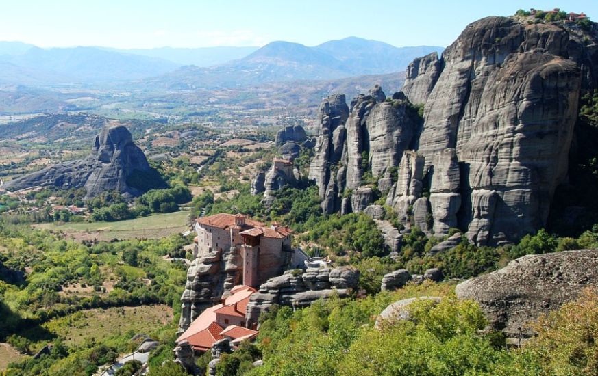 Monasteries at The Meteora in Northern Greece - location for James Bond 007 movie "For Your Eyes Only"